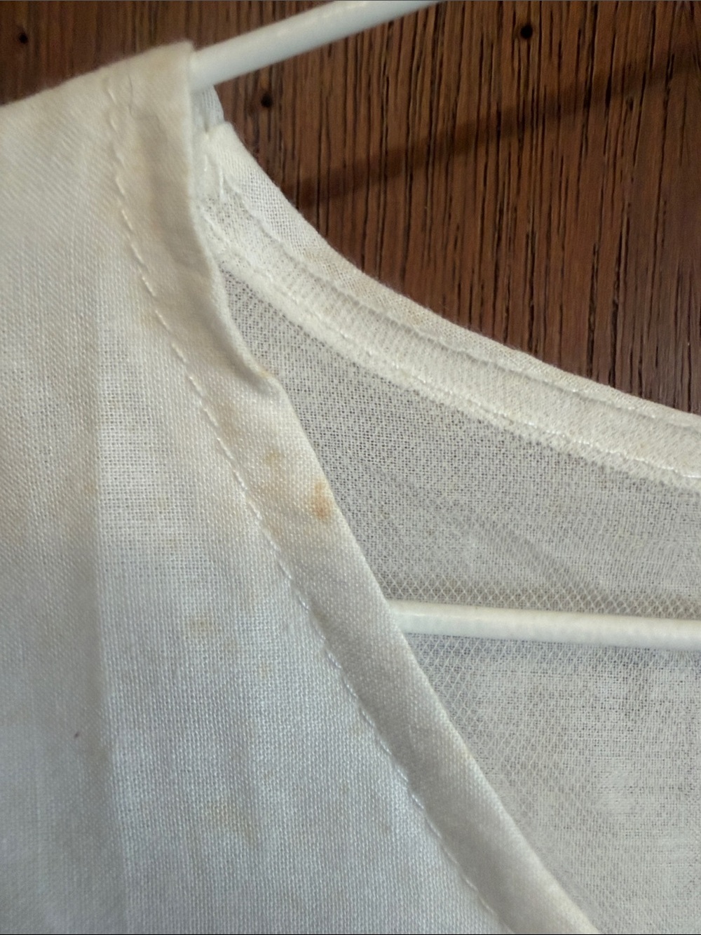 Women's White Lace-Trim Peasant Tunic Blouse - Picture 8 of 8